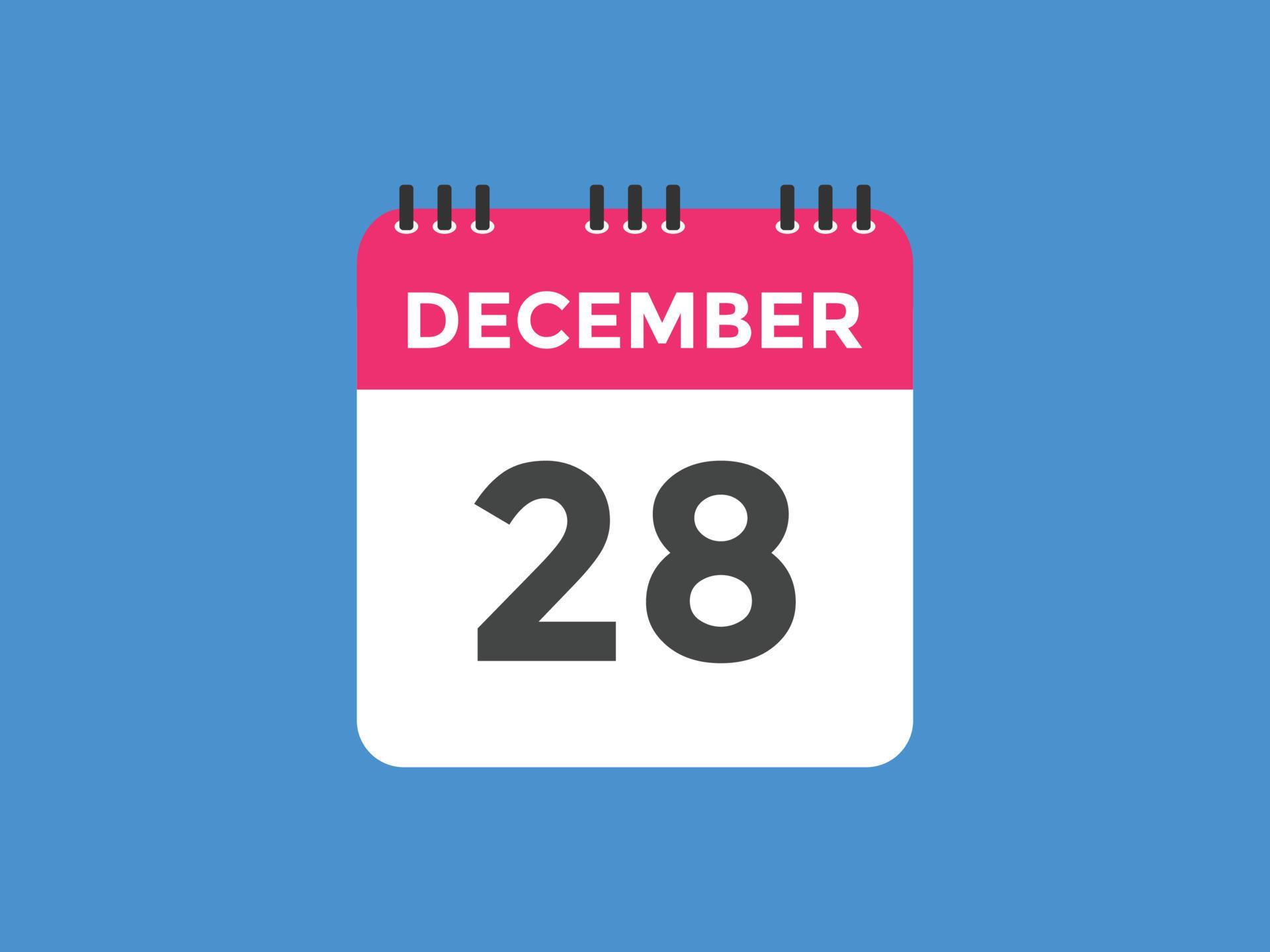 december 28 calendar reminder 28th december daily calendar icon december 28 calendar reminder 28th december daily calendar icon