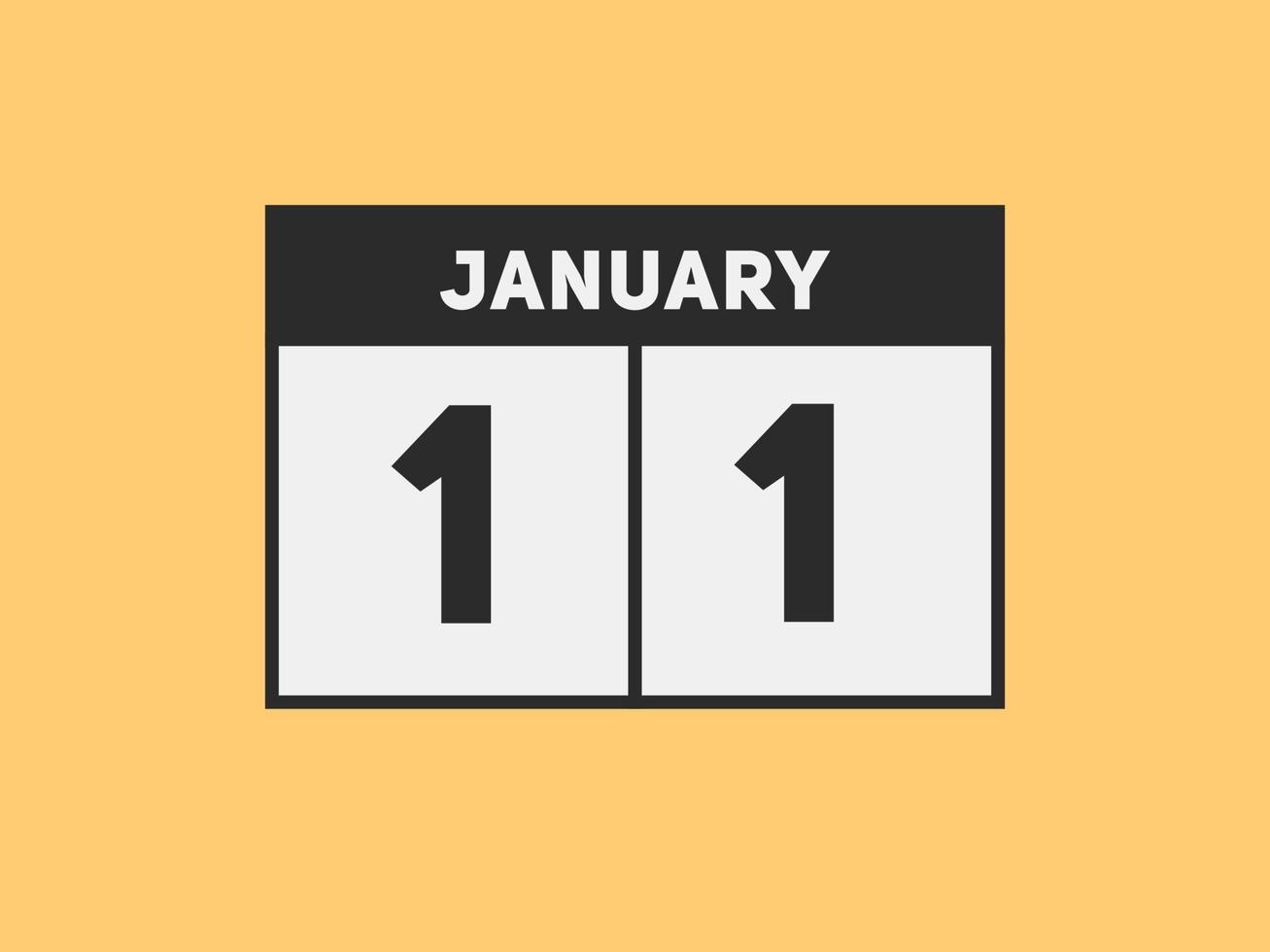january 11 calendar reminder 11th january daily calendar icon template january 11 calendar reminder 11th january daily calendar icon template