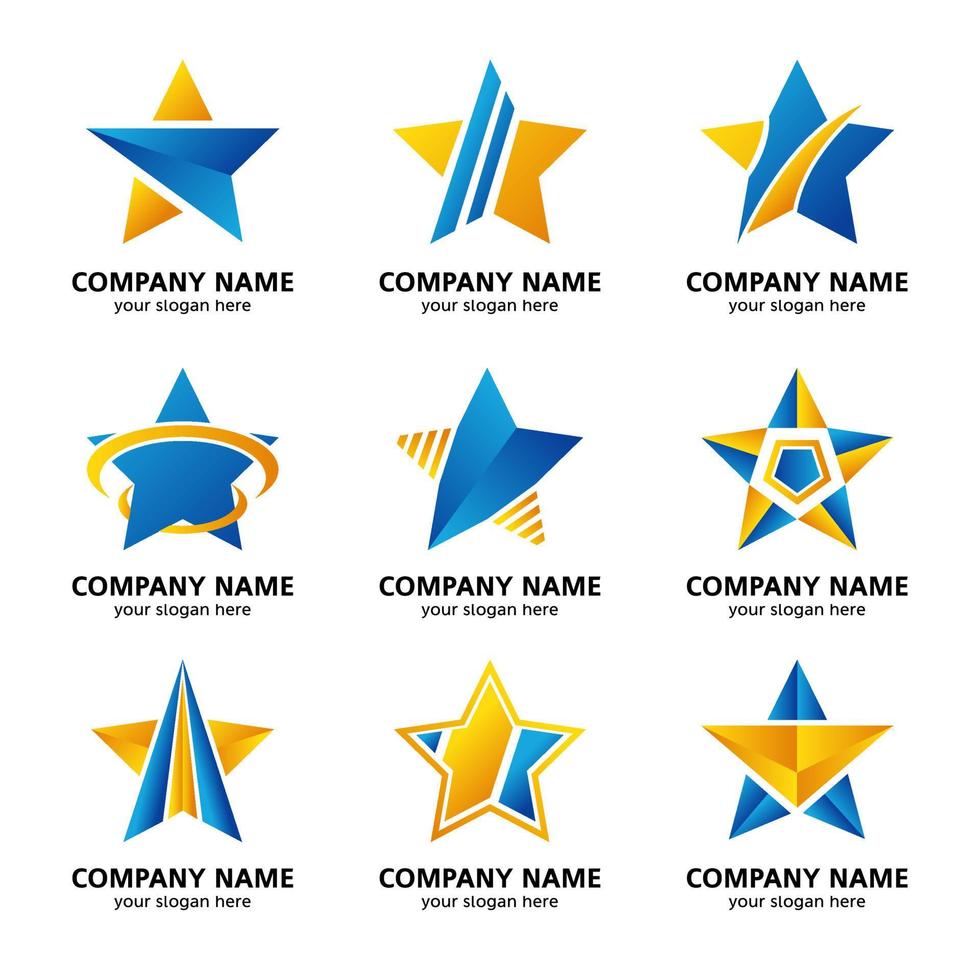 Set of Star Logo vector