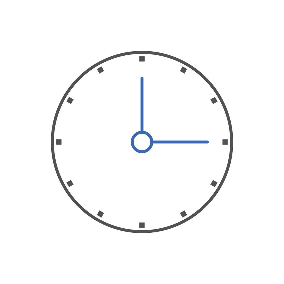 Clock icon Vector illustration. Campaign deadline, time management icon for SEO, Website and mobile apps