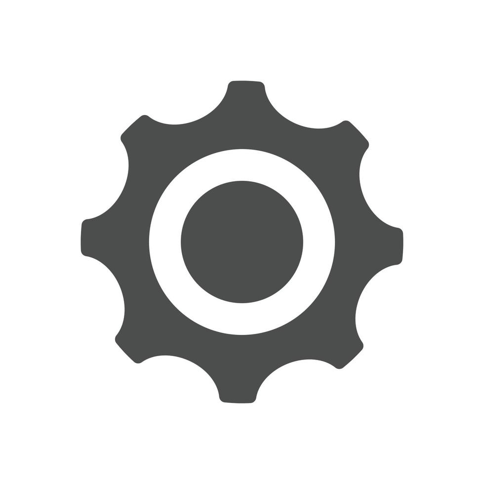 icono de configuración para aplicaciones o interfaz web con botón. conjunto de configuraciones, equipo, vector de icono de cog con botón. señal de ajuste de estilo plano o equipo