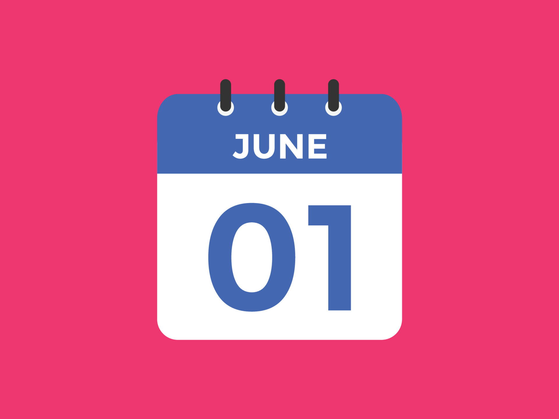 June 1 Calendar Reminder 1st June Daily Calendar Icon Template June 1 Calendar Reminder 1st June Daily Calendar Icon Template