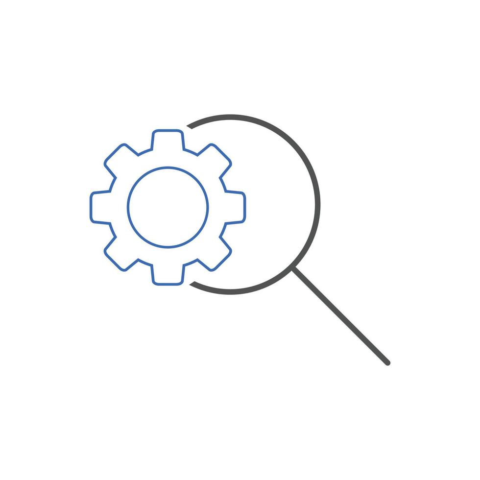 icono de optimización de búsqueda. optimización de motores de búsqueda vector