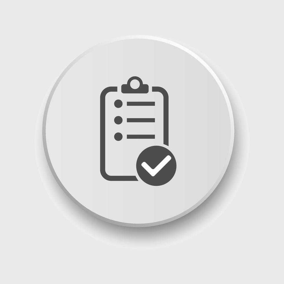 checklist icon. Vector illustration. Checklist sign symbol apps or web interface