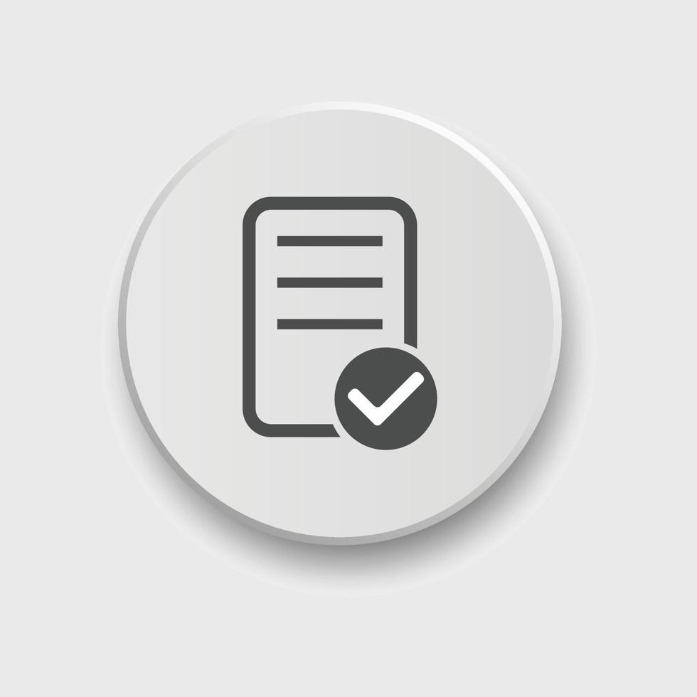 checklist icon. Vector illustration. Checklist sign symbol apps or web interface