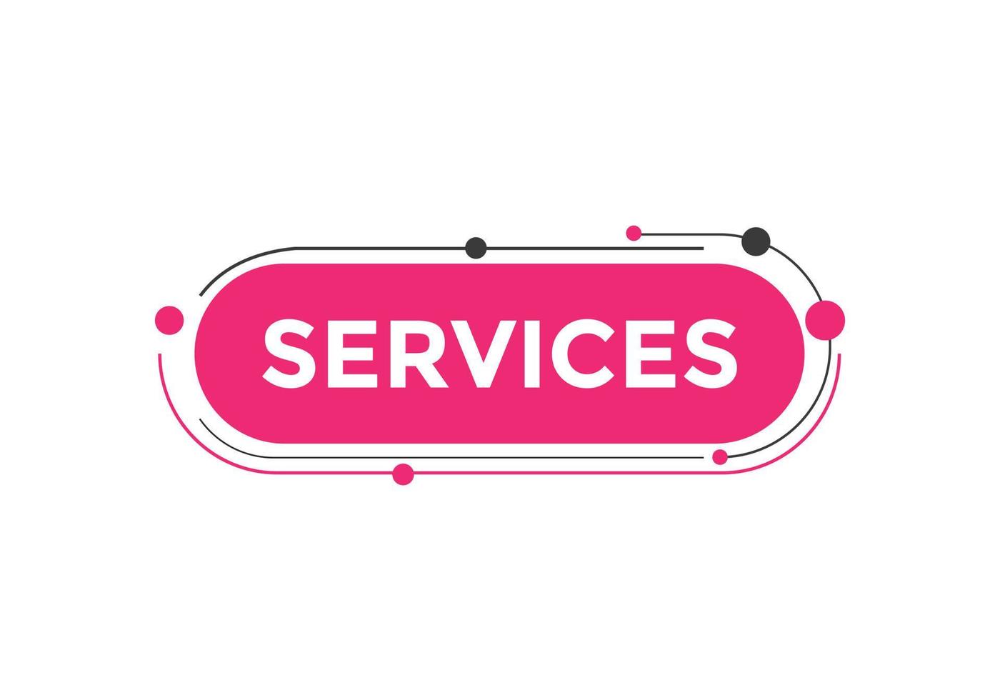 service text button. speech bubble. Best service Colorful web banner. vector illustration