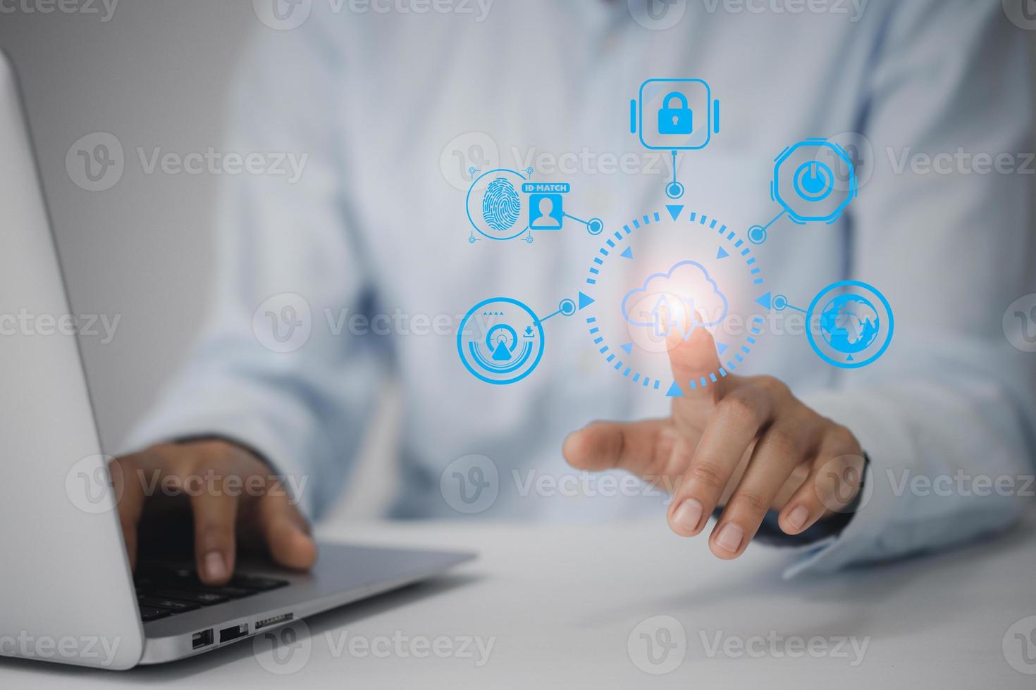 New technology bigdata and business process strategy, customer service management, cloud computing, smart industry.Digital transformation change management, internet of things.  Ai technology. photo