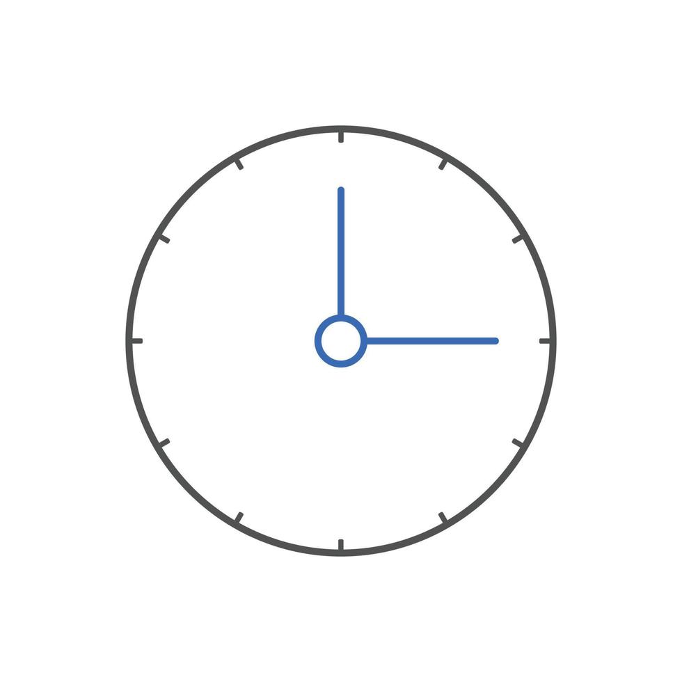 Clock icon Vector illustration. Campaign deadline, time management icon for SEO, Website and mobile apps