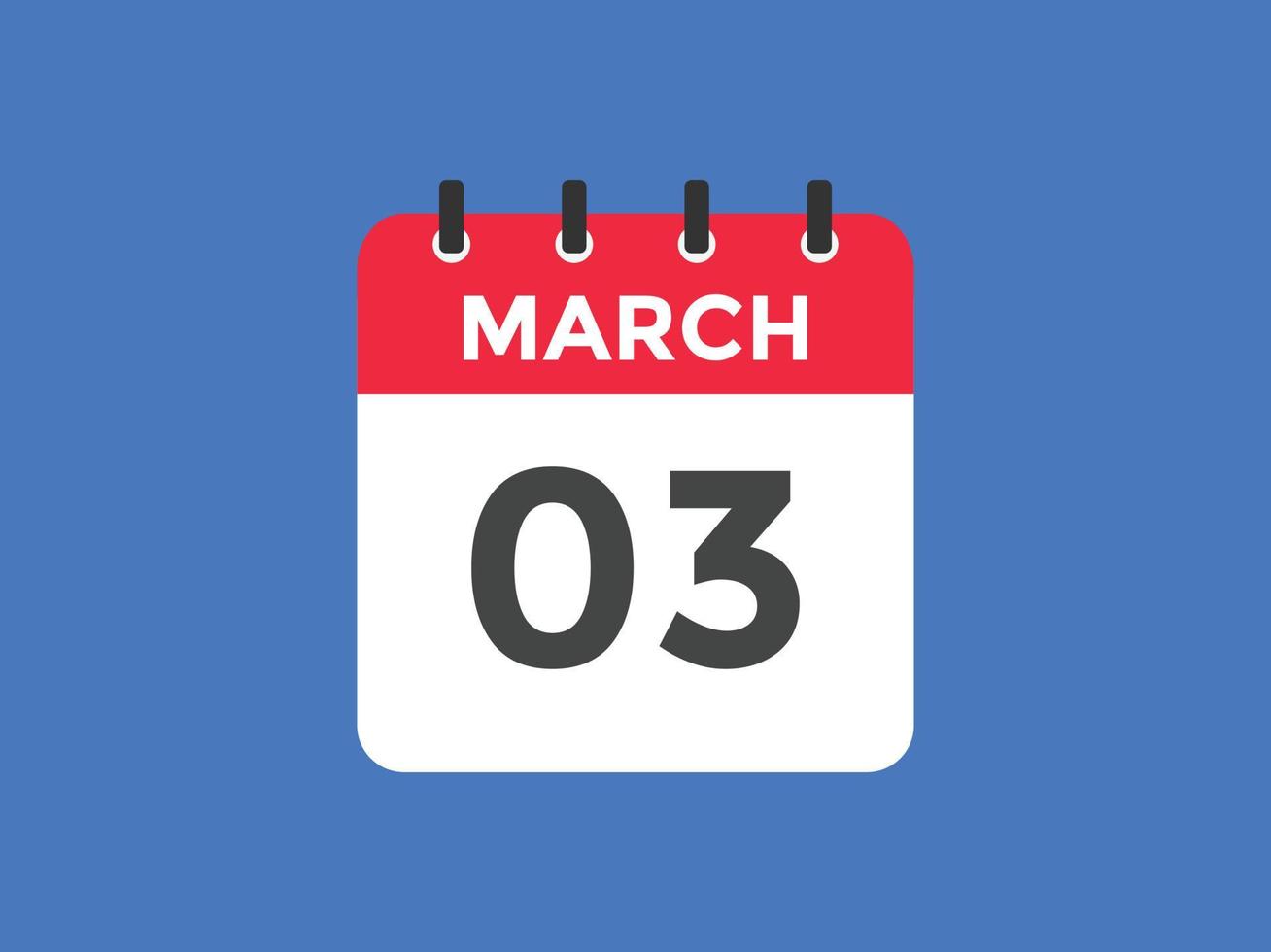 march 3 calendar reminder. 3rd march daily calendar icon template. Calendar  3rd march icon Design template. Vector illustration 11067297 Vector Art at  Vecteezy