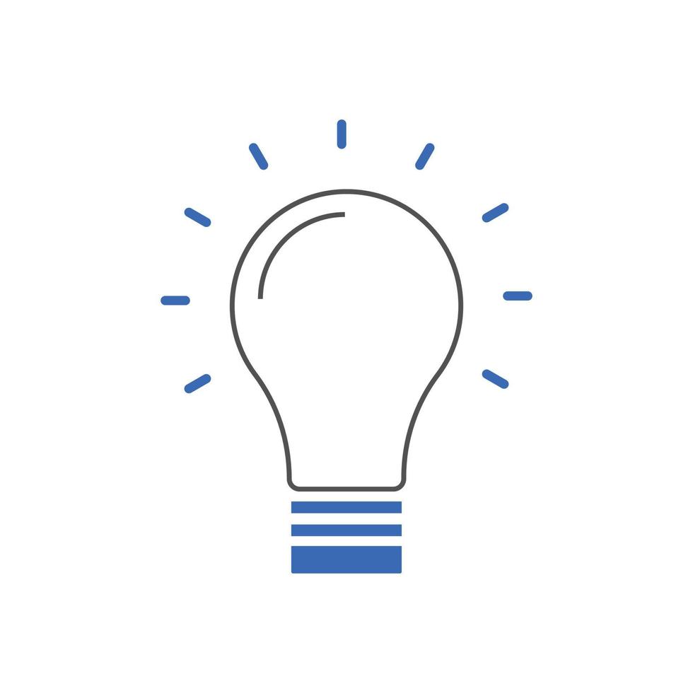 Creative idea icon vector illustrations. for SEO and websites. Light bulb, Solution, lamp icon