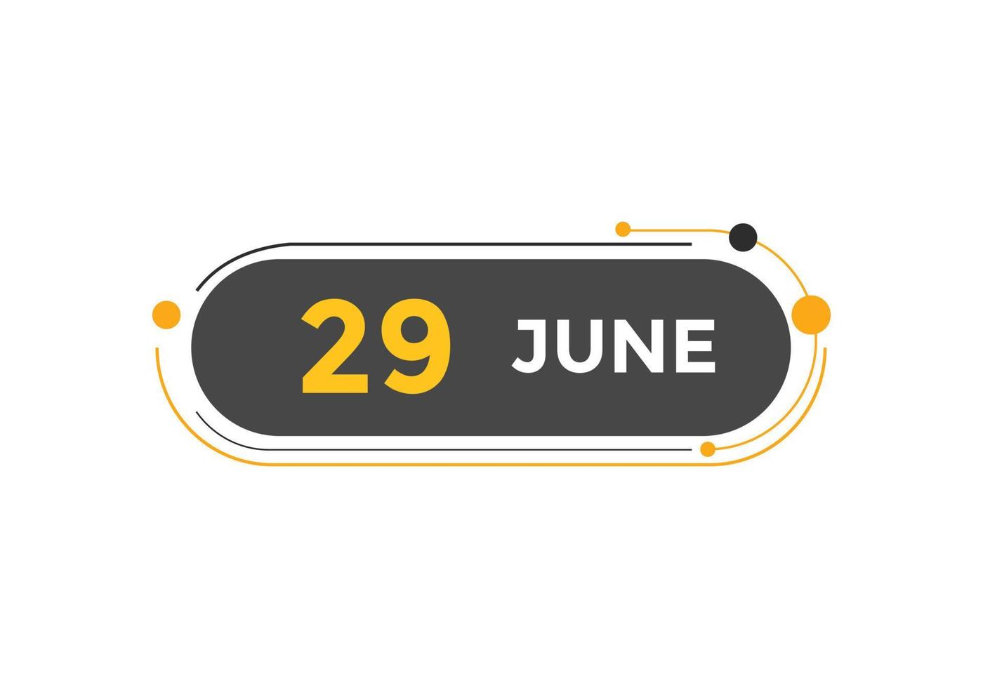 june 29 calendar reminder 29th june daily calendar icon template june 29 calendar reminder 29th june daily calendar icon template