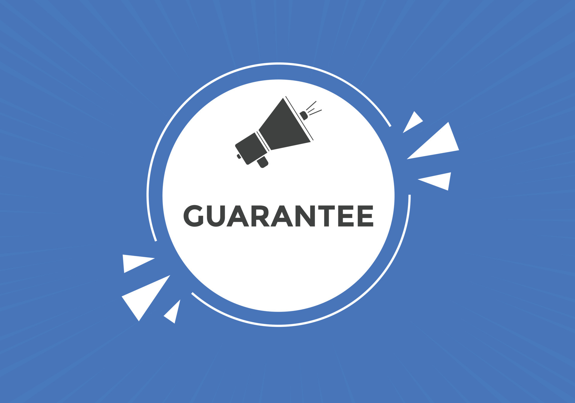 guarantee button. speech bubble. guarantee Colorful web banner. vector illustration. guarantee