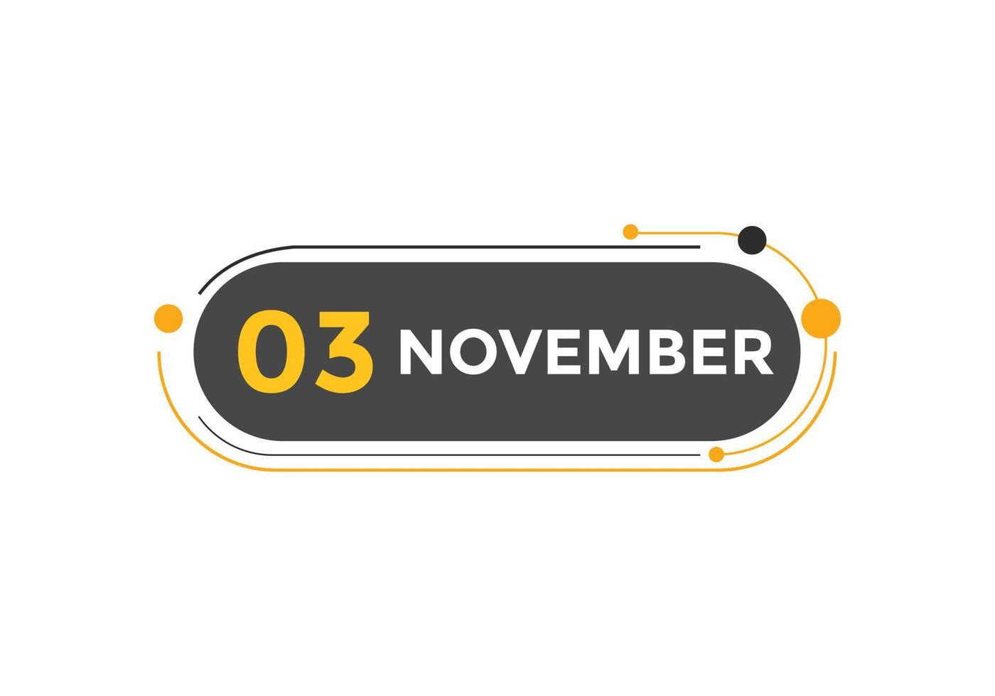 November 3 Calendar Reminder 3rd November Daily Calendar Icon Template november-3-calendar-reminder-3rd-november-daily-calendar-icon-template