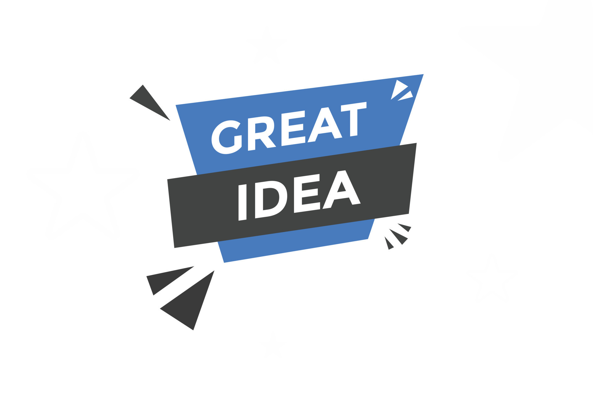 Great idea text button Great idea speech bubble Great idea text web Great idea text button Great idea speech bubble Great idea text web