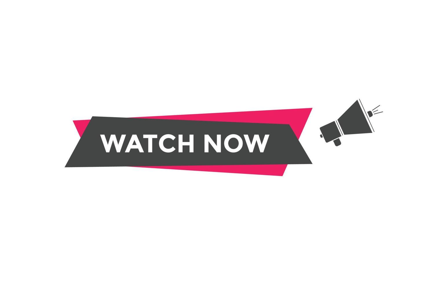 watch now text button. Best service speech bubble. Watch now Colorful web banner. vector illustration