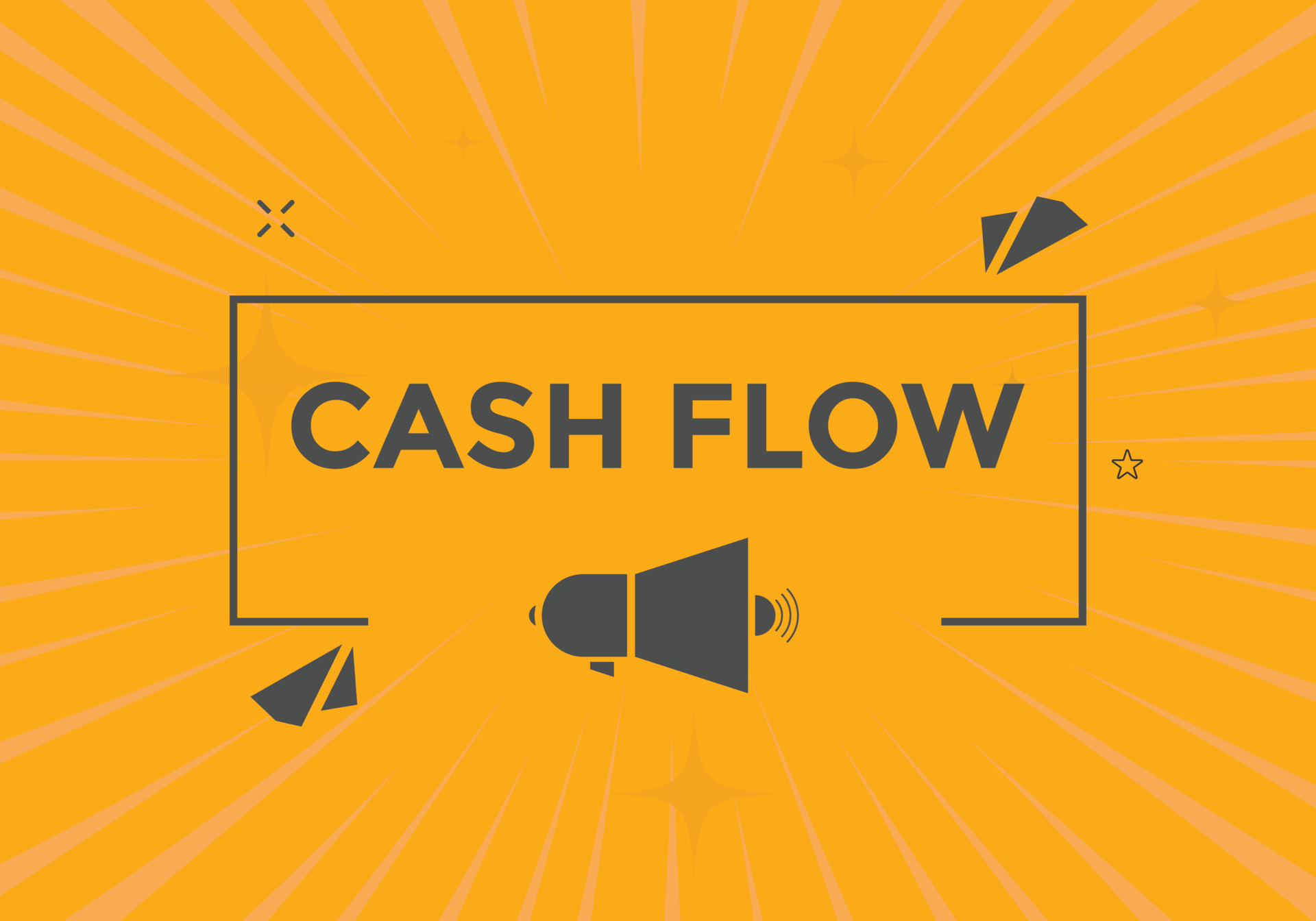 Cash flow text button. speech bubble. Cash flow label sign template
