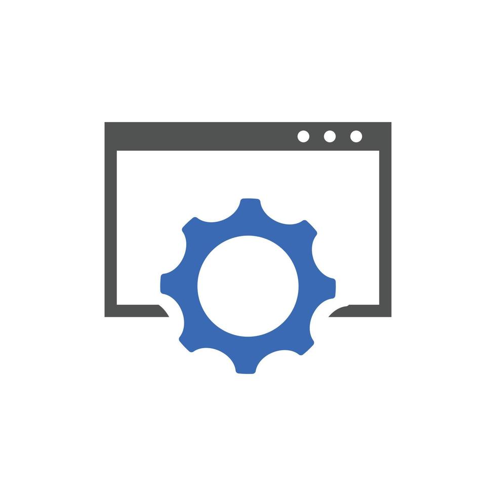 website optimization icons. website page development symbol icon. Concept for SEO and web design vector