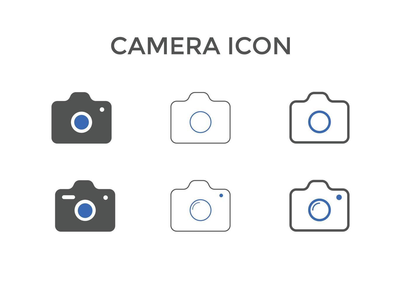 Set of camera icons Vector illustration. Photo camera symbol for SEO, Website and mobile apps.