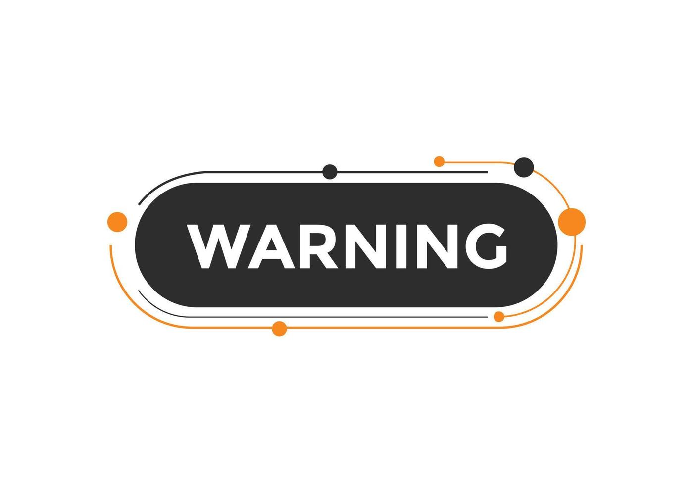 warning text button. warning speech bubble. warning Colorful web banner. vector illustration. unmute label sign template