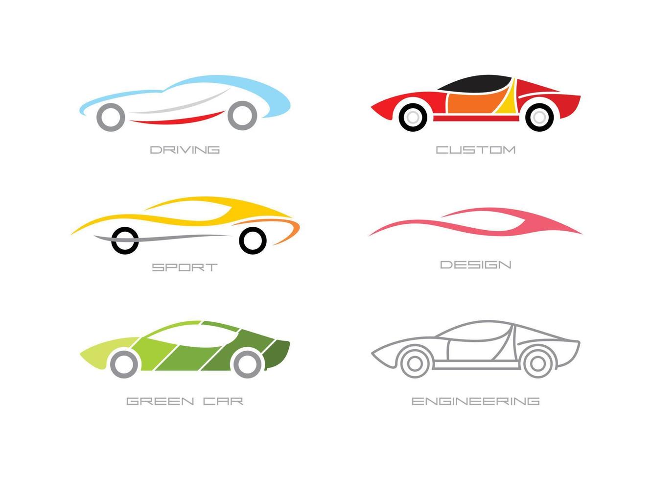 Modern Cars vector
