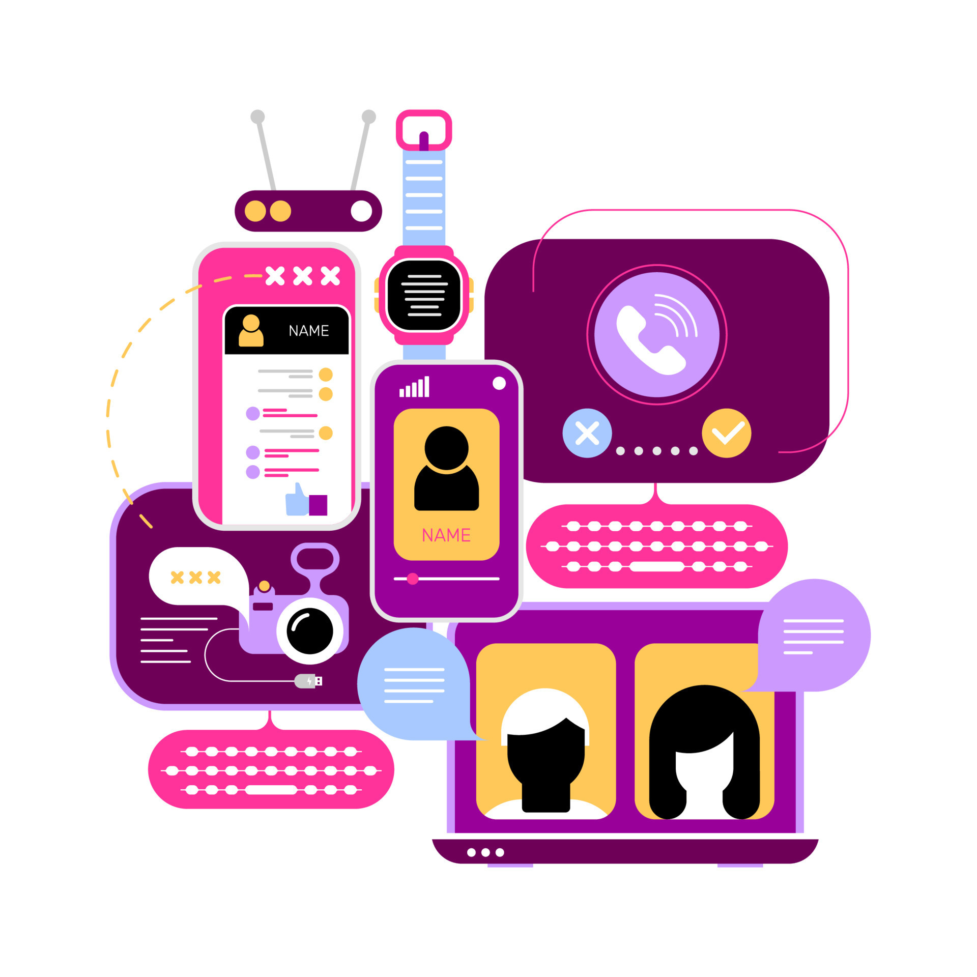 Online Chatting Vector Design 11069727 Vector Art At Vecteezy Online Chatting Vector Design 11069727 Vector Art At Vecteezy