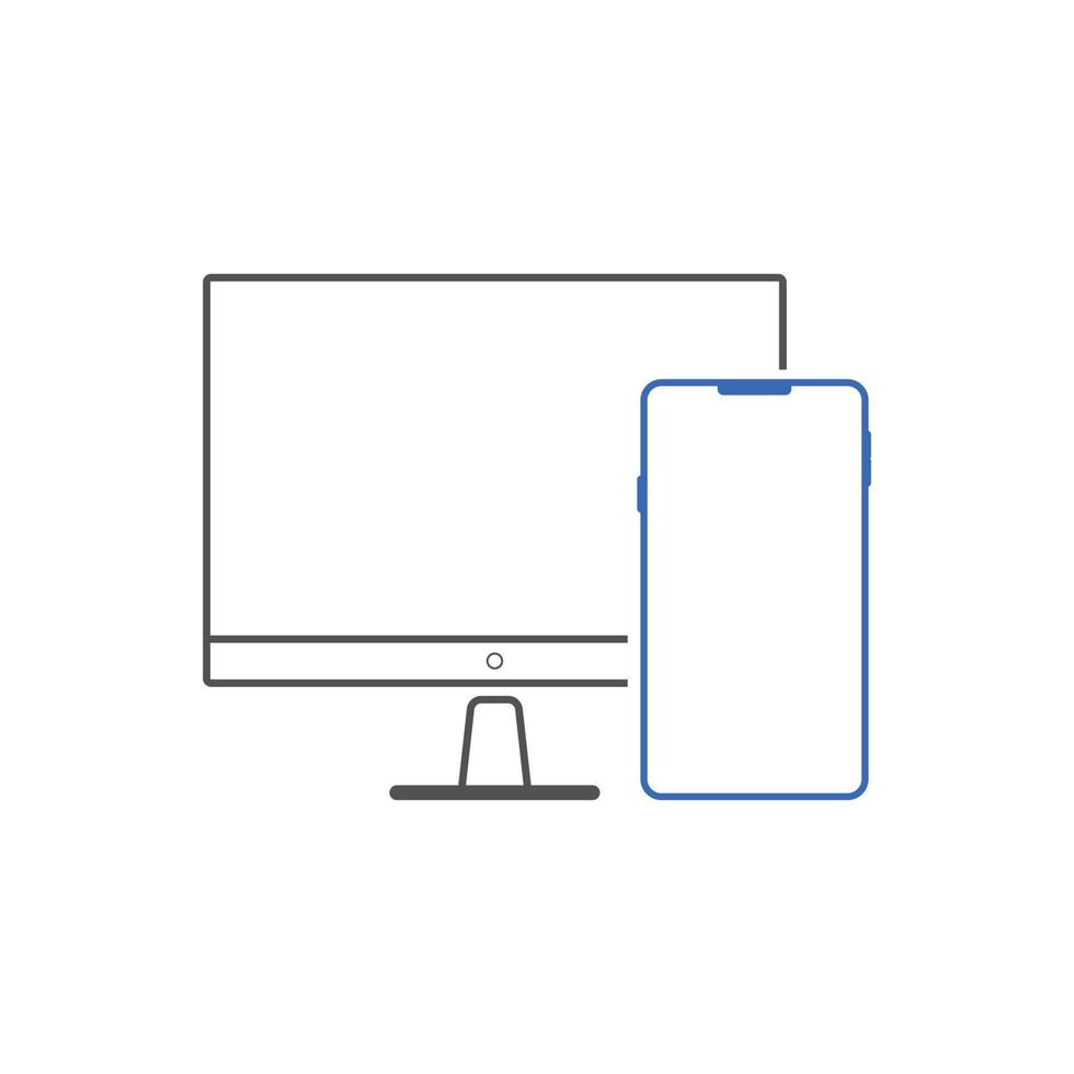 responsive web design icons vector
