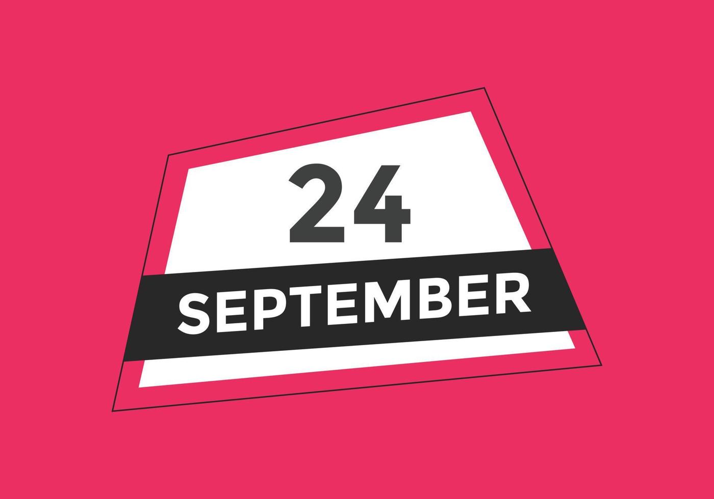 september 24 calendar reminder. 24th september daily calendar icon ...