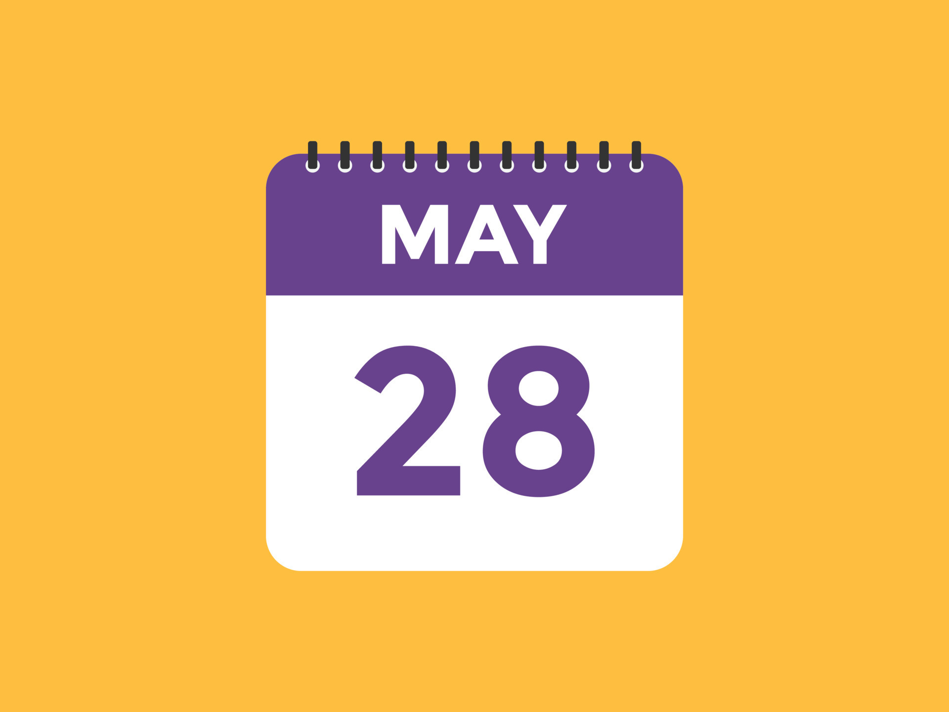 may 28 calendar reminder 28th may daily calendar icon template may 28 calendar reminder 28th may daily calendar icon template