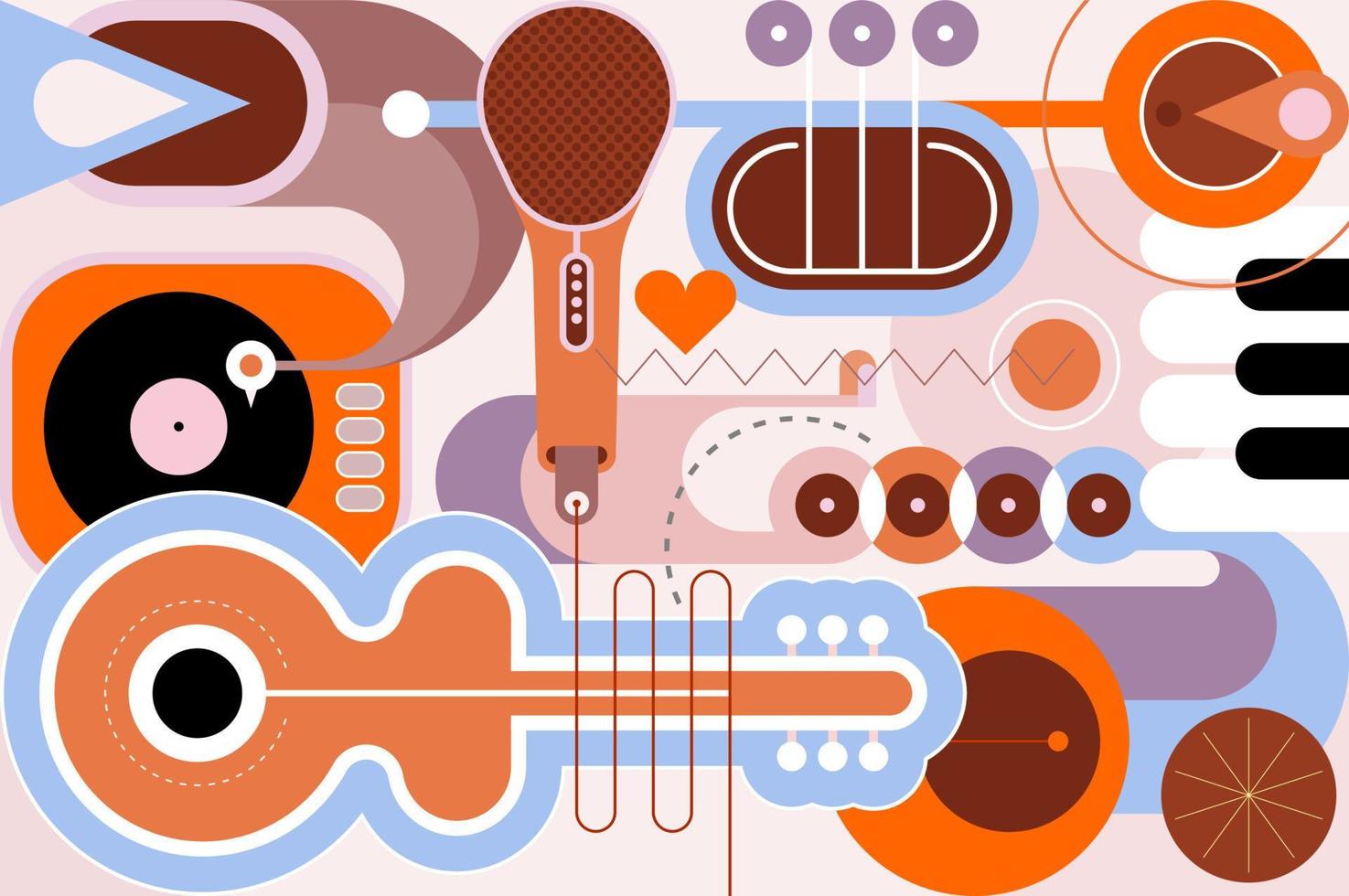 Music Instruments vector illustration