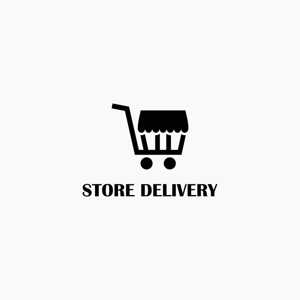 store delivery abstract design logo vector