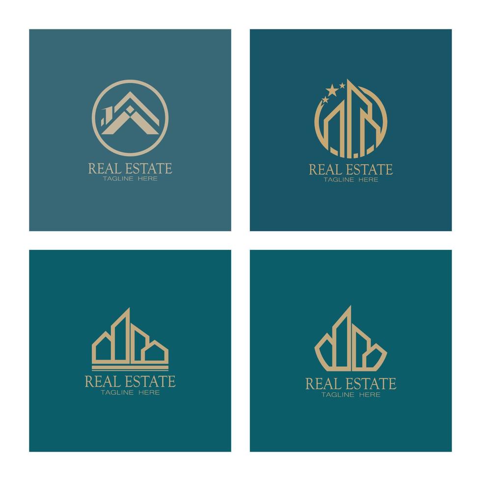 Real Estate Business Logo vector illustration design