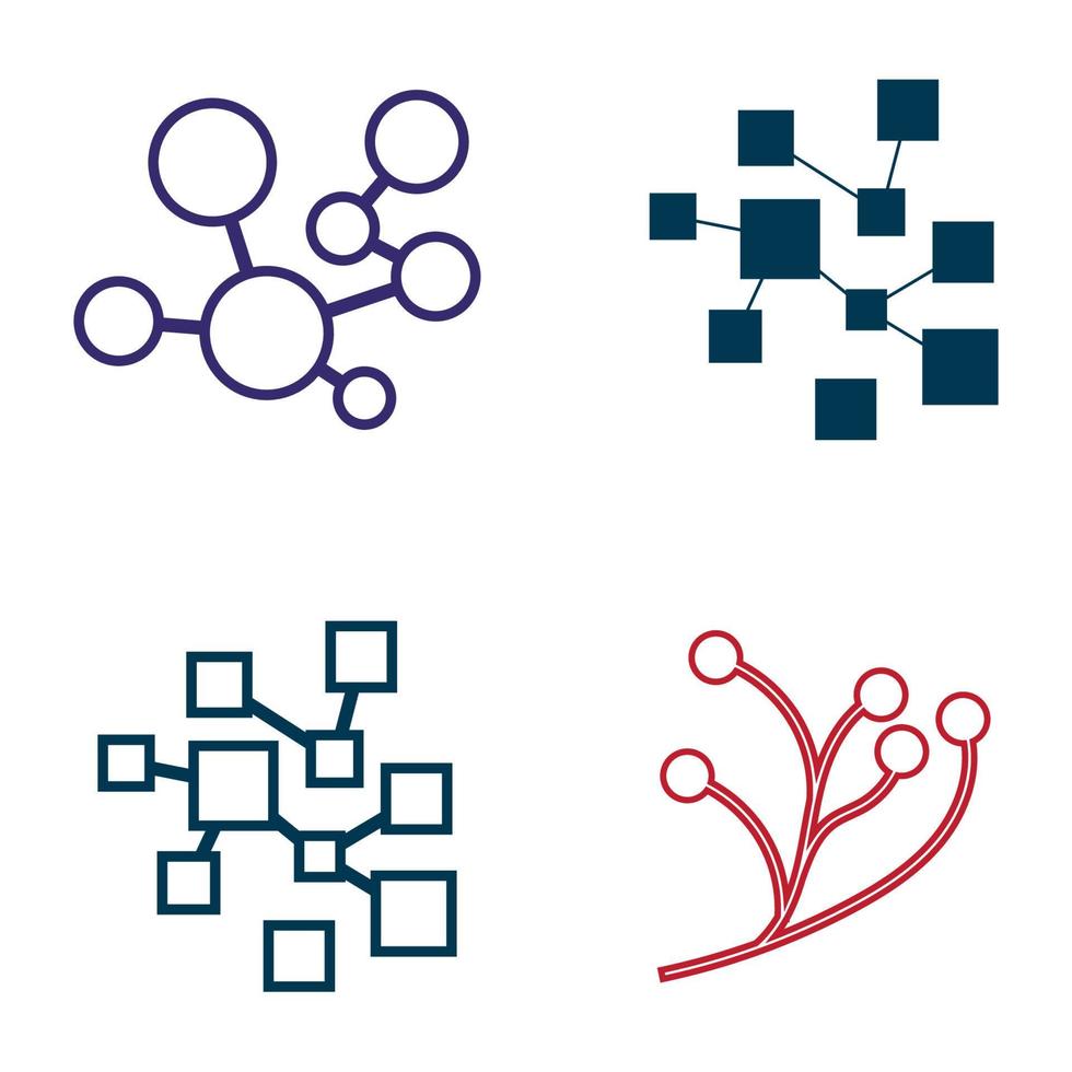 Neuron logo or nerve cell logo design,molecule logo illustration template icon with vector concept