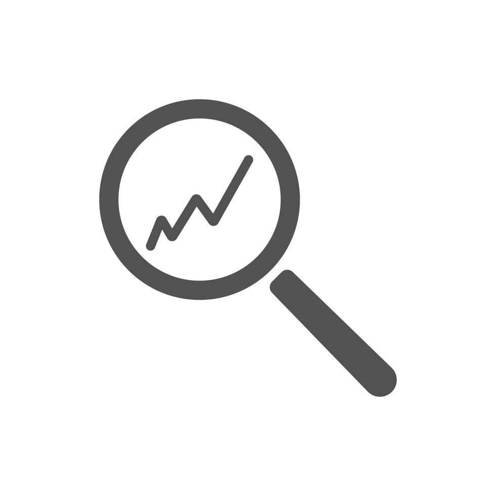 market research icon vector illustration. Market Analysis icon. Used for SEO or website