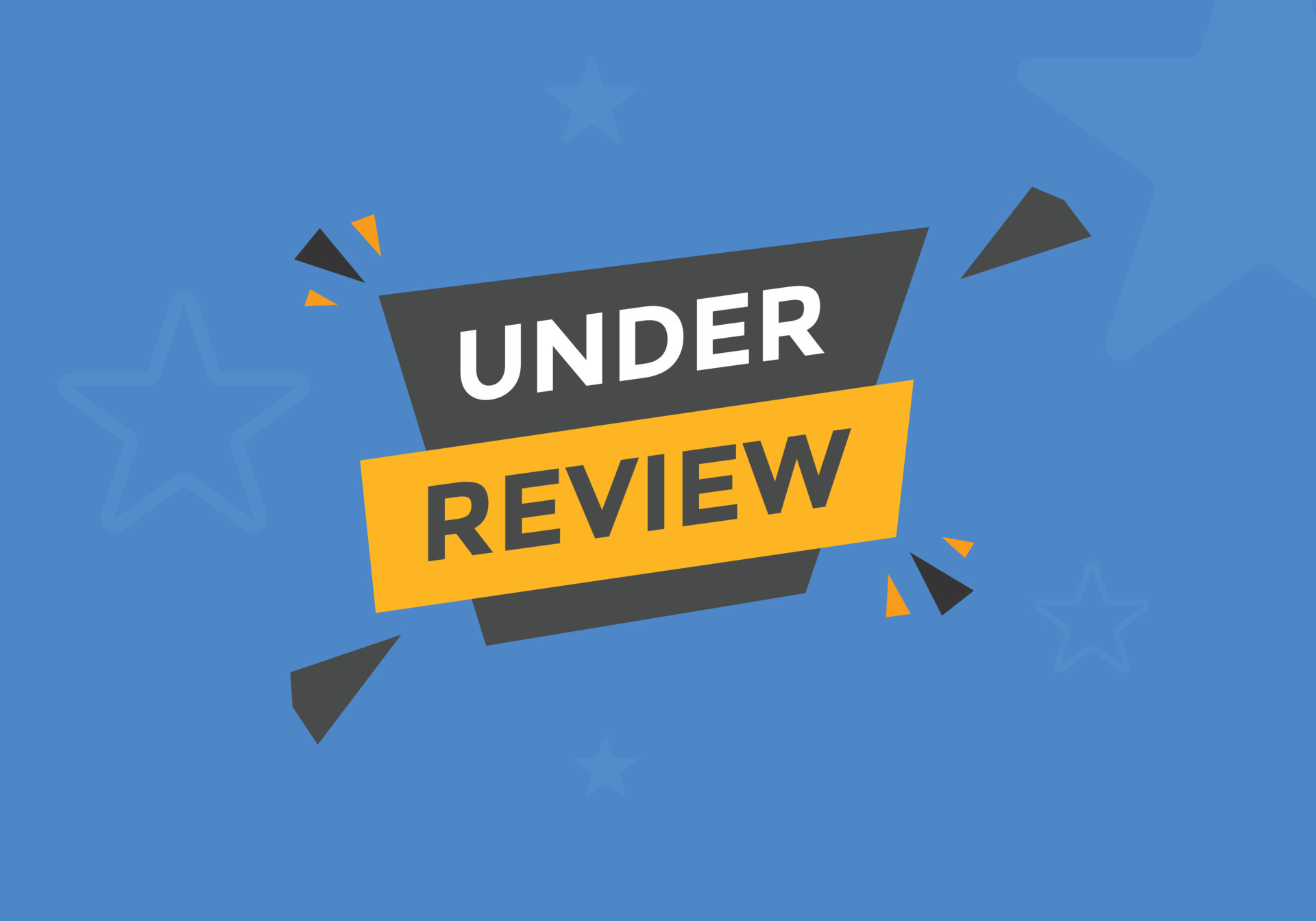 under review text button. speech bubble. under review Colorful web