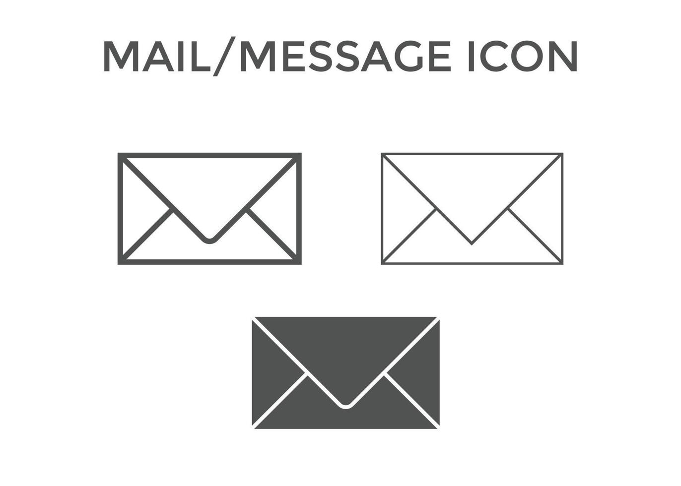 Set of Email icons. envelope icon vector illustration for website and SEO