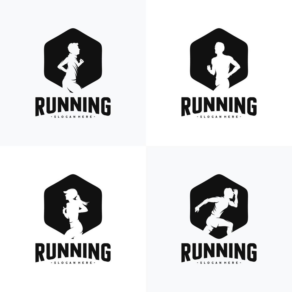 Set Of Run Logo Design vector logo design