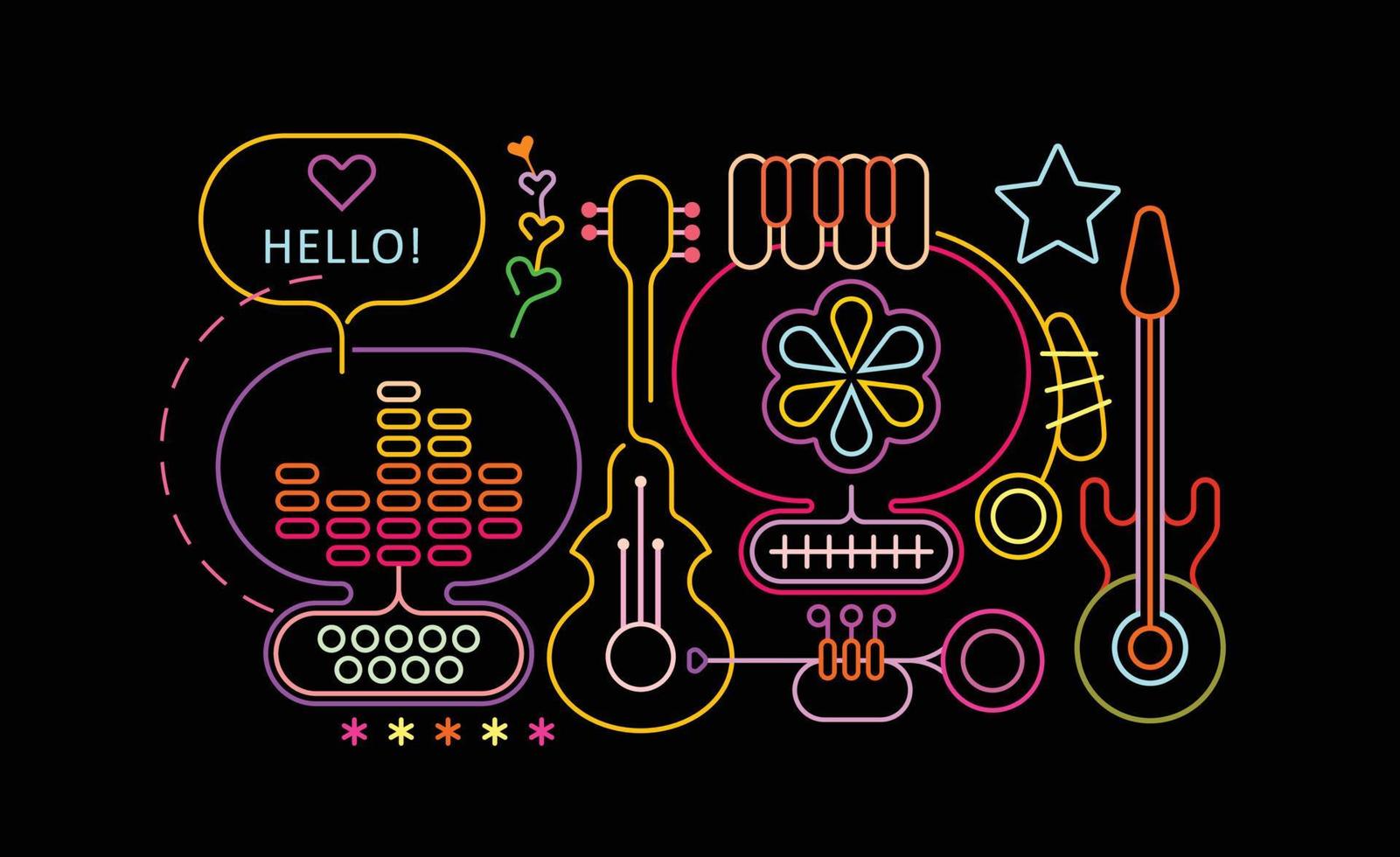 Abstract Musical Design vector