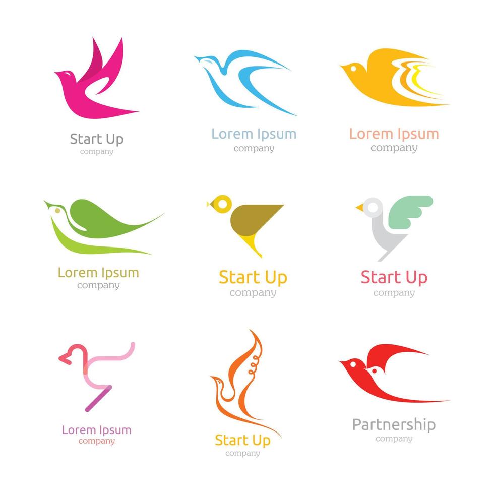 Bird Icon Set vector