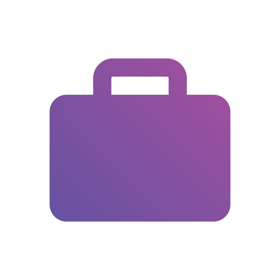 portfolio icons. Bag or baggage icon. Concept for web design vector