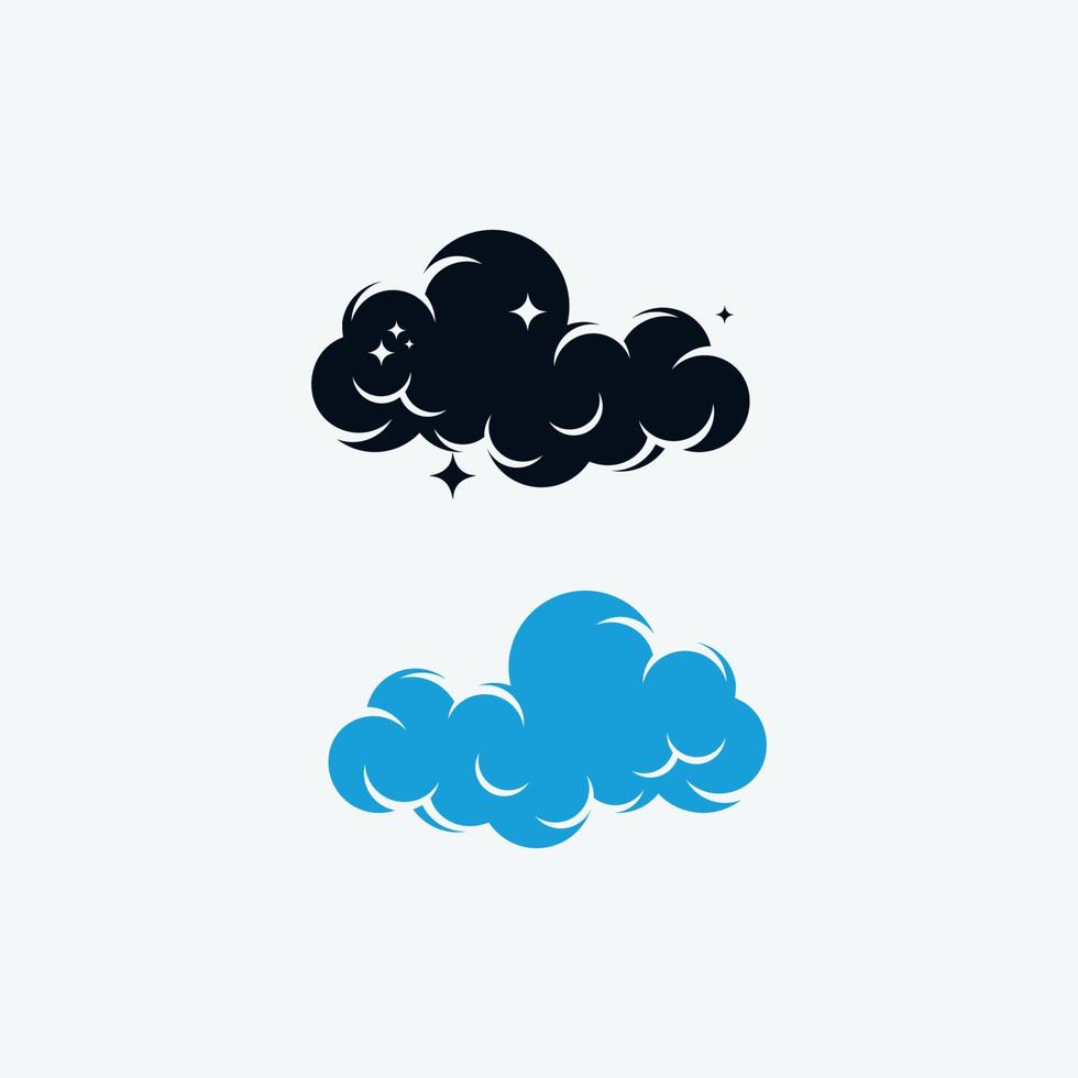 plantilla de diseño de logotipo de nube vector