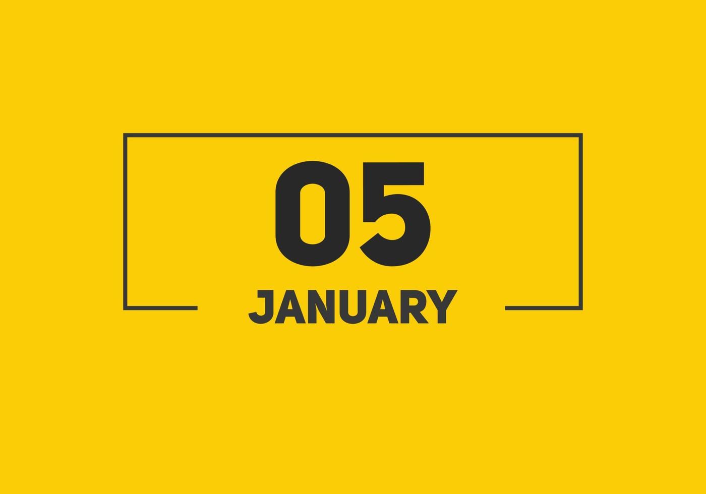 january 5 calendar reminder. 5th january daily calendar icon template. Calendar 5th january icon Design template. Vector illustration