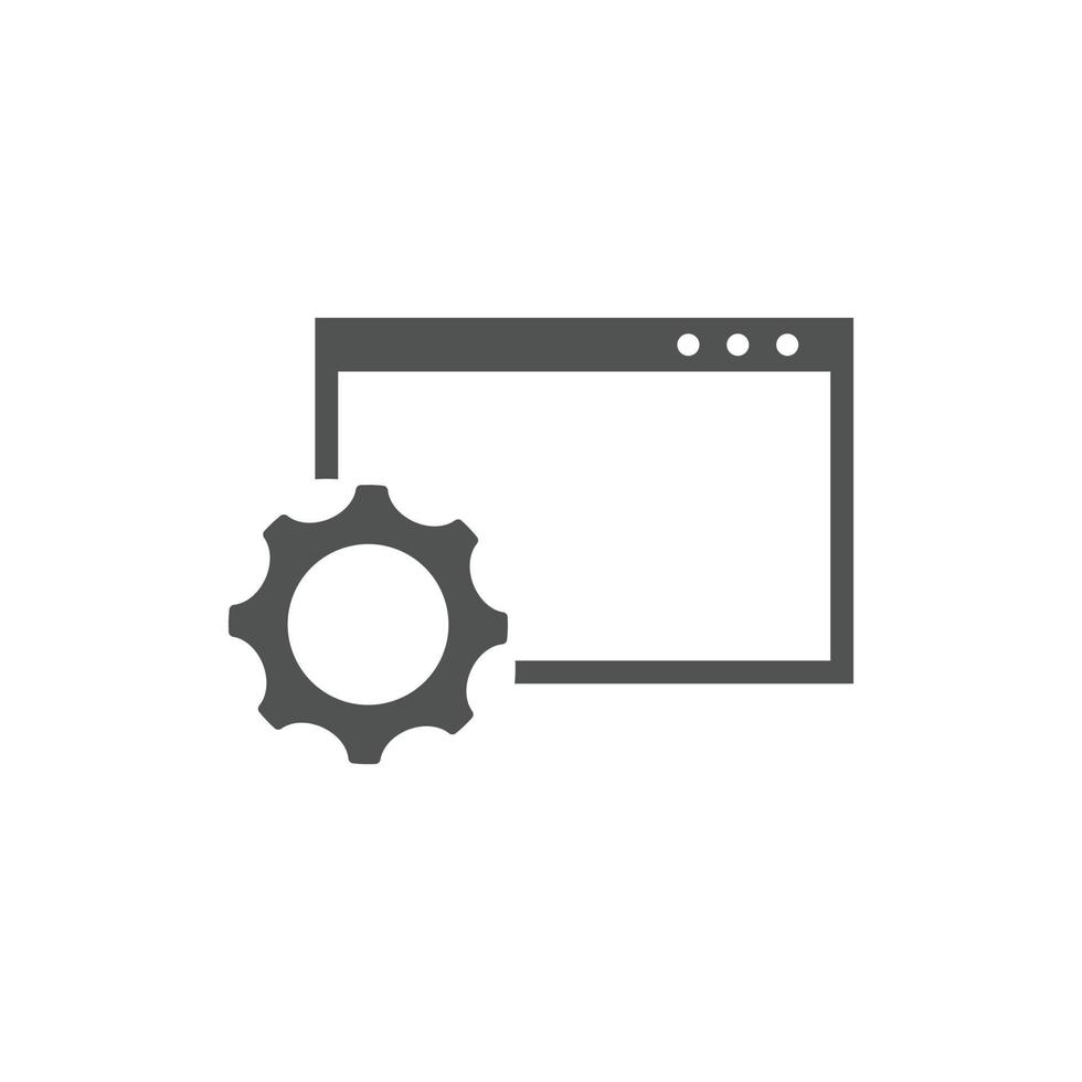 website optimization icons. website page development symbol icon. Concept for SEO and web design vector