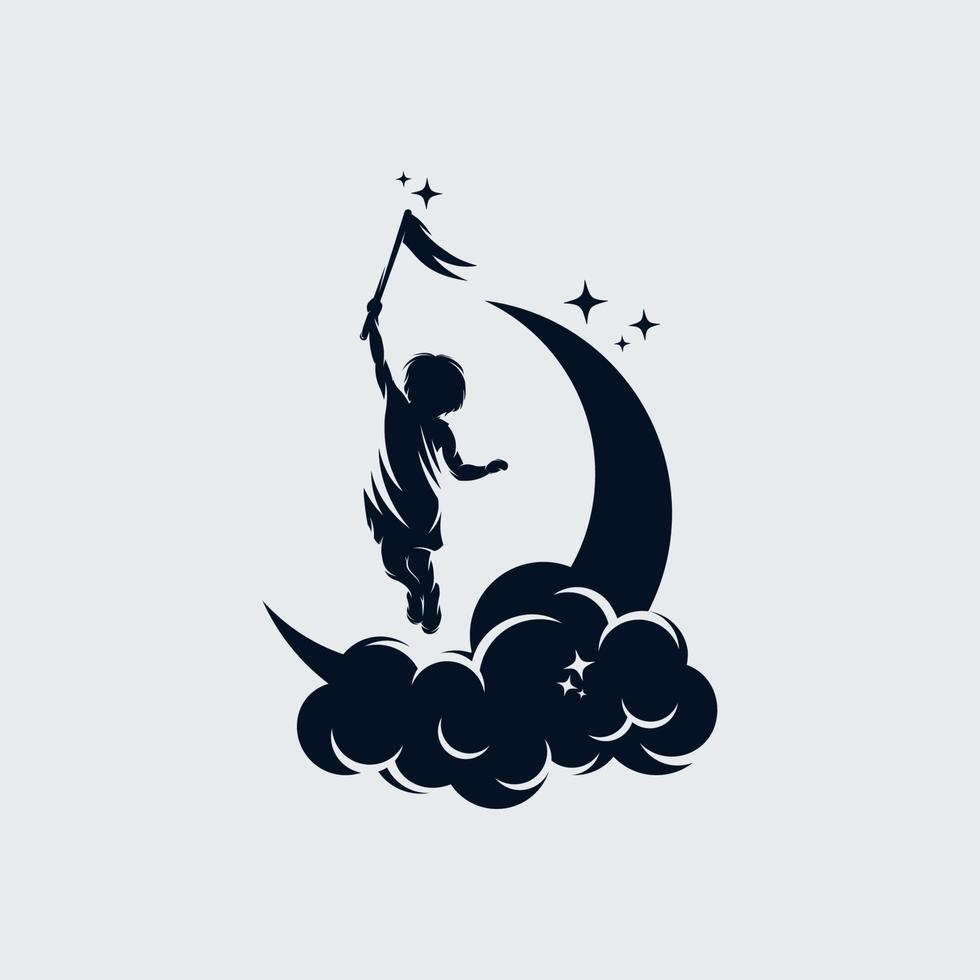 Kid Dream logo design template vector