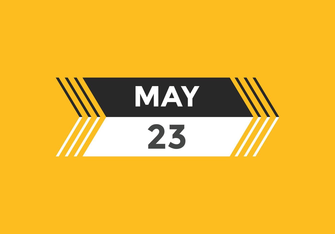 may 23 calendar reminder 23th may daily calendar icon template may 23 calendar reminder 23th may daily calendar icon template