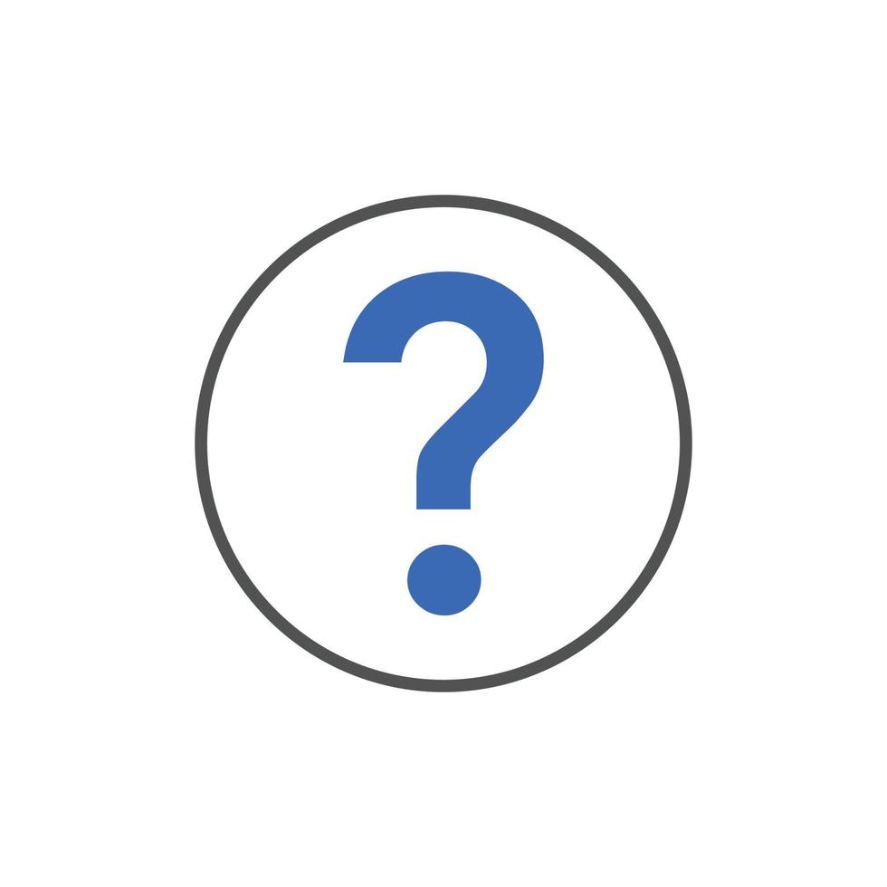 faq icon Vector illustration. Question Mark sign