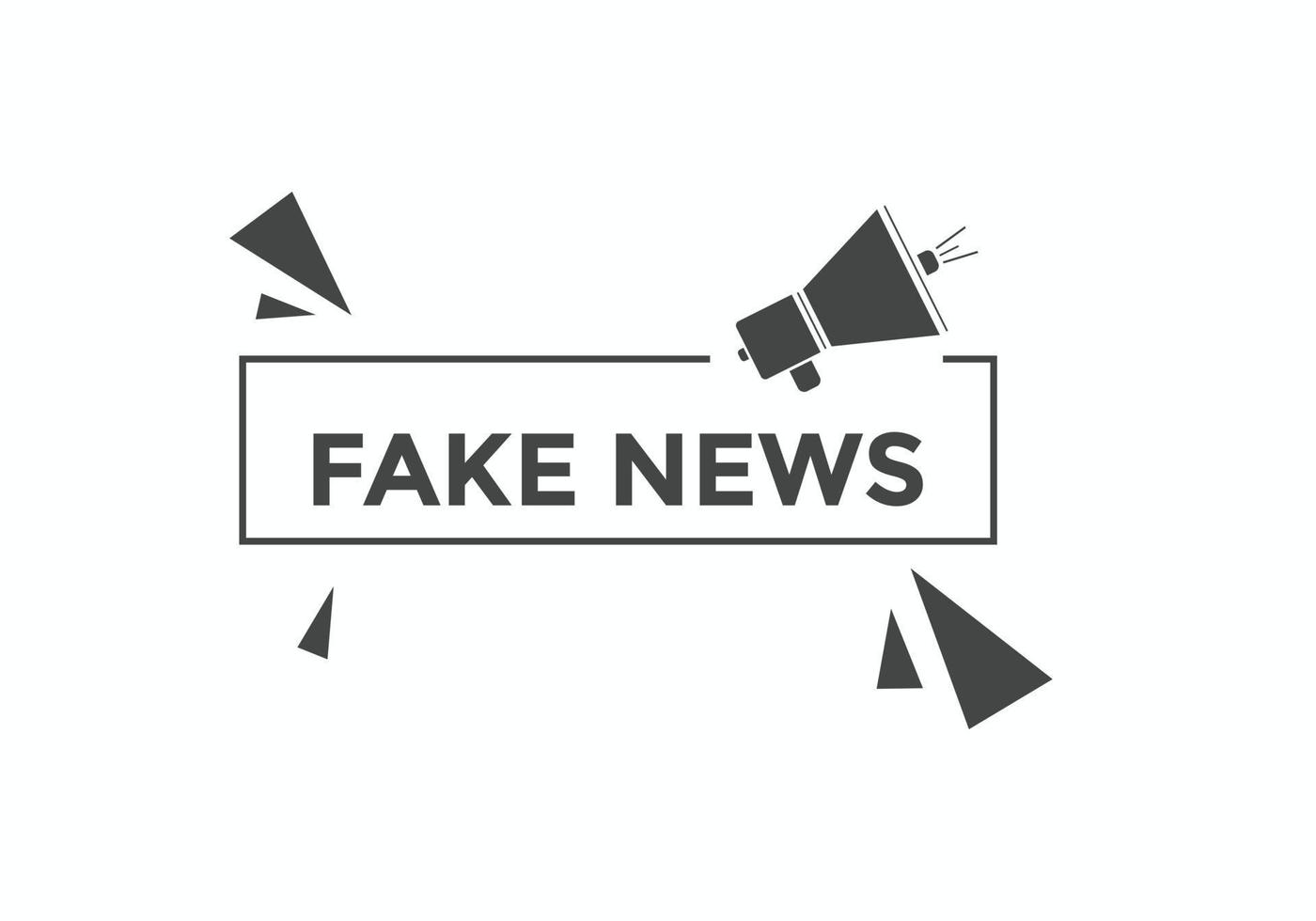 Fake news button. Fake news Colorful label sign template. speech bubble vector