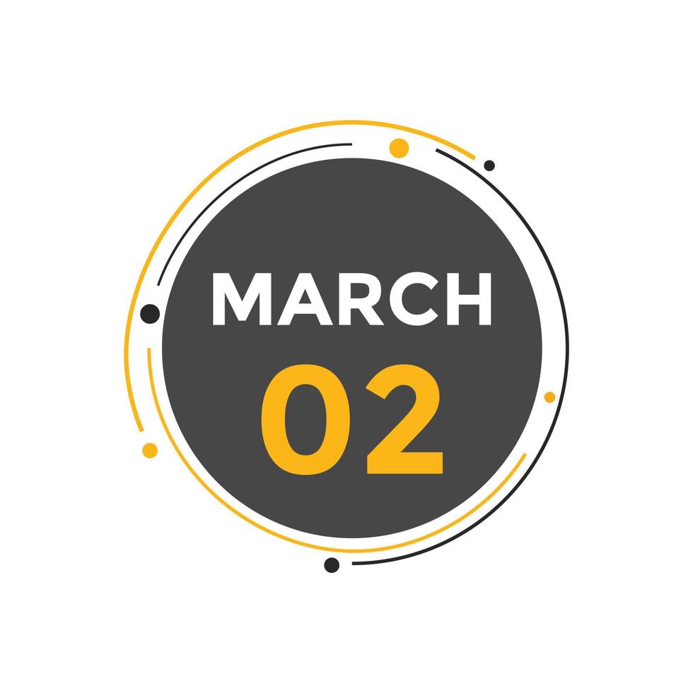 March 2 Calendar Reminder 2nd March Daily Calendar Icon Template march-2-calendar-reminder-2nd-march-daily-calendar-icon-template