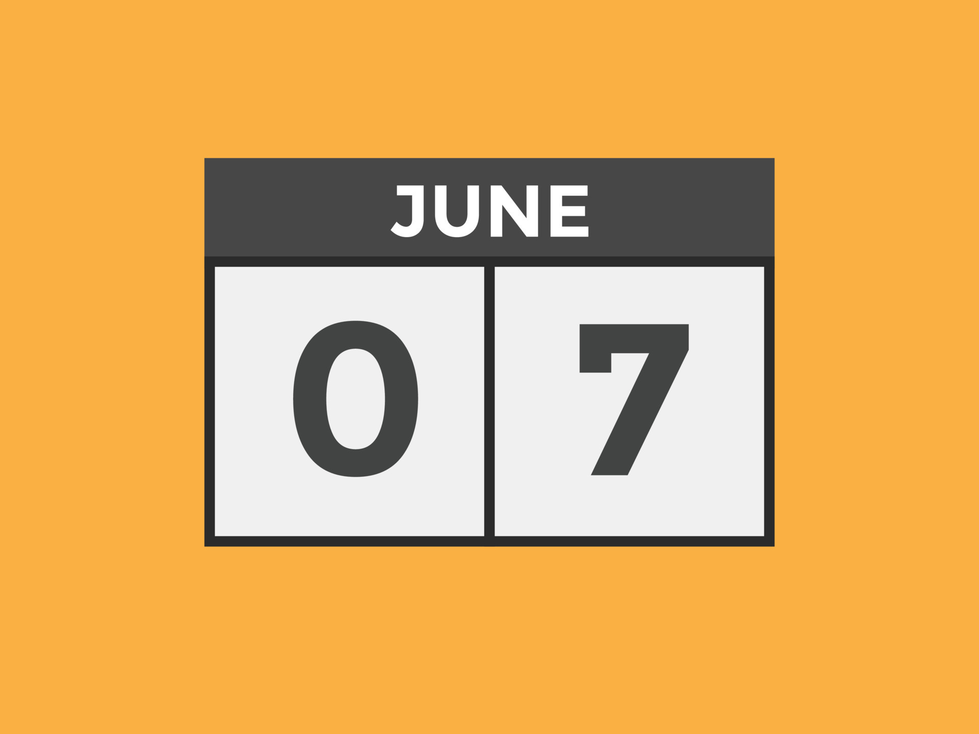 june 7 calendar reminder 7th june daily calendar icon template june 7 calendar reminder 7th june daily calendar icon template