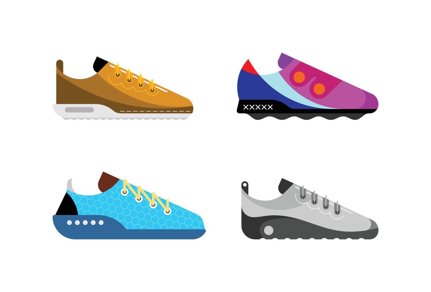 Trainers vector design elements