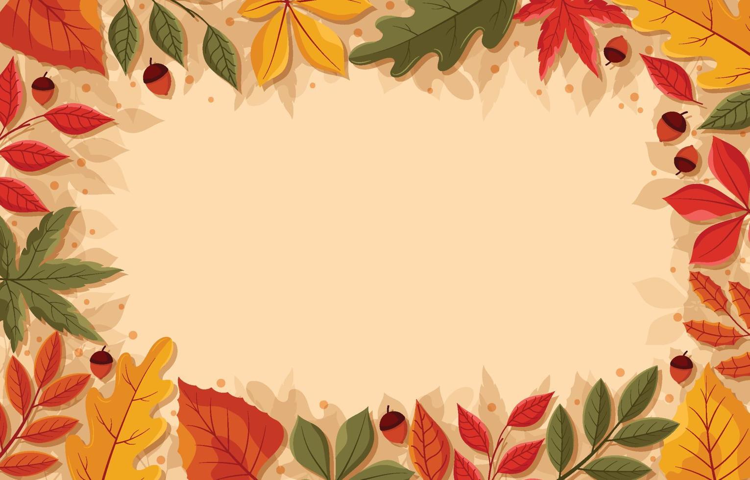 Fall Floral Background vector